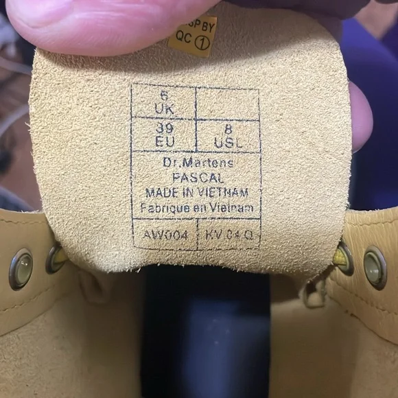 Doc martens 1460 pascal combat boots custom ombré black & yellow ladies size 8 - Picture 6 of 13